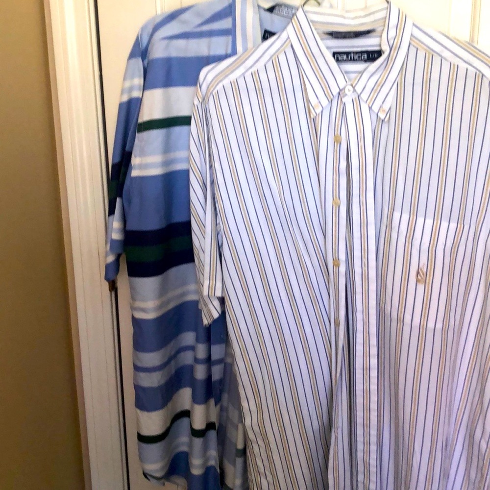 50%OFF Two Nautica Shirts Tall Man